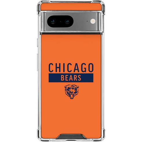 NFL Chicago Bears Orange Performance Series Google Pixel 8a Clear Case
